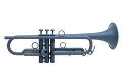 Blue Yamaha YTR-232 Trumpet customized by KGUmusic