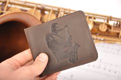 Шкіряний гаманець для саксафоністів в стилі Колтрейна MG Leather Work